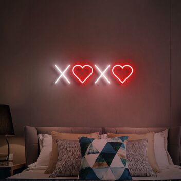 X ❤️ X ❤️ LED-Neonschild Schlafzimmer Wohnzimmer
