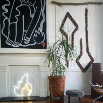 Flamme LED-Neonschild für Wohnzimmer und Bar