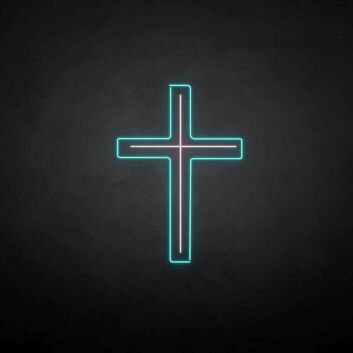 Christliches Kreuz LED-Neonschild für Kirche und Andachtsraum