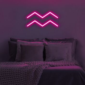 Wassermann Sternzeichen Symbol LED-Neonschild Wohnzimmer Bar