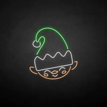 Weihnachtswichtelkopf LED-Neonschild für Weihnachten Wohnzimmer