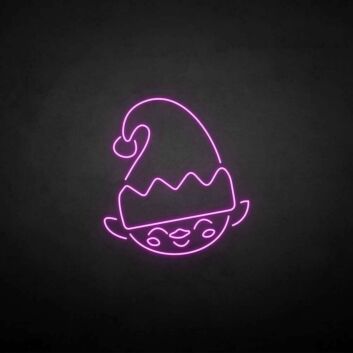 Weihnachtswichtelkopf LED-Neonschild für Weihnachten Wohnzimmer