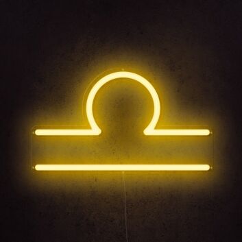 Waage Sternzeichen Symbol LED-Neonschild Wohnzimmer Bar