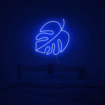 Monstera Blatt LED-Neonschild Schlafzimmer Wohnzimmer
