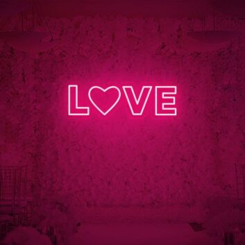 LOVE LED-Neonschild Hochzeit Fotohintergrund