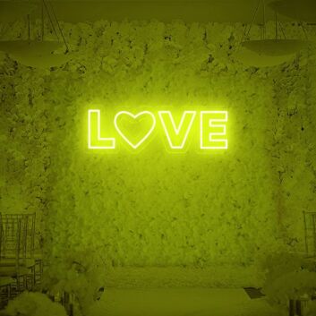 LOVE LED-Neonschild Hochzeit Fotohintergrund