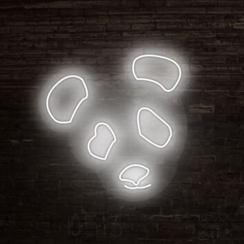 Panda Gesicht LED-Neonschild Wohnzimmer Kinderzimmer
