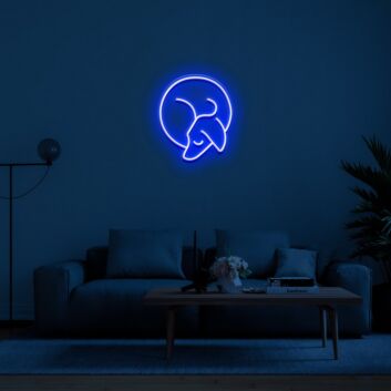 schlafender Hund LED-Neonschild Wohnzimmer Schlafzimmer