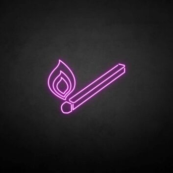 Streichholz mit Flamme LED-Neonschild für Bar Club