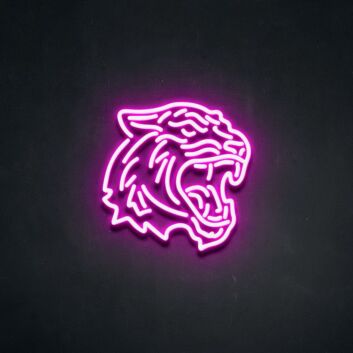 Tigerkopf LED-Neonschild Wohnzimmer Büro