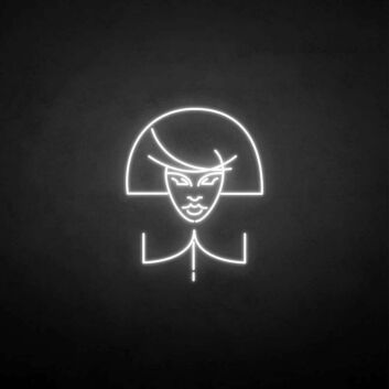 Friseur Logo Frauengesicht LED-Neonschild für Friseursalon