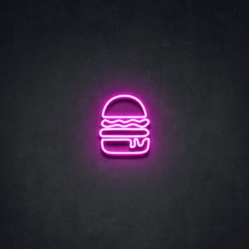 Hamburger LED-Neonschild für Restaurant Küche