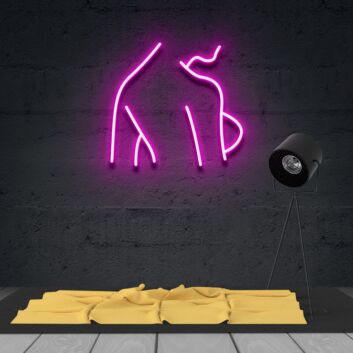 Frauenkörper Silhouette LED-Neonschild für Bar Club