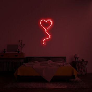 Herzluftballon LED-Neonschild Schlafzimmer Wohnzimmer