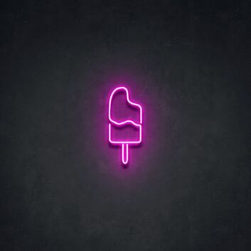 Eis am Stiel LED-Neonschild für Café Küche