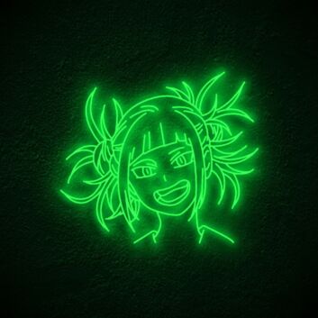 Anime Mädchen Gesicht LED-Neonschild Gaming Zimmer