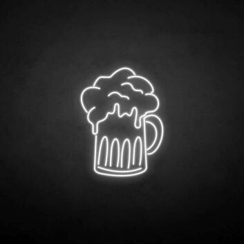 Bierkrug mit Schaum LED-Neonschild für Bar und Kneipe