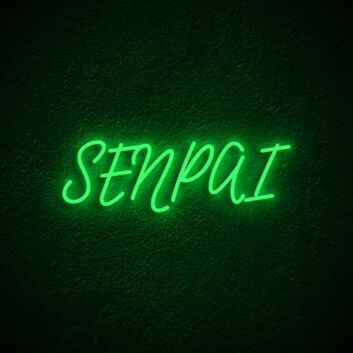 SENPAI LED-Neonschild Gaming Wohnzimmer