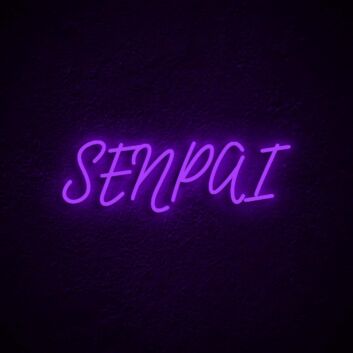 SENPAI LED-Neonschild Gaming Wohnzimmer