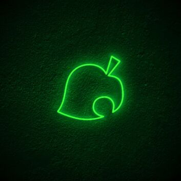 Animal-Crossing-Blattsymbol LED-Neonschild