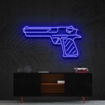 Pistole LED-Neonschild für Bar und Gaming Raum
