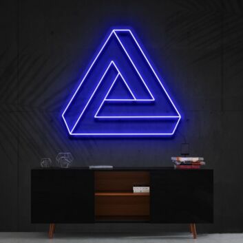 Penrose-Dreieck LED-Neonschild Wohnzimmer Büro