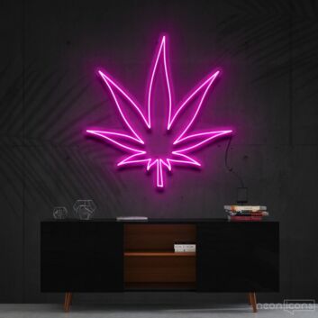 Cannabisblatt LED-Neonschild für Bar Club