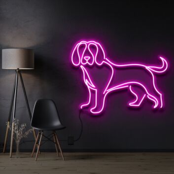 Hund LED-Neonschild Wohnzimmer Haustierladen