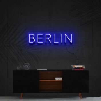 BERLIN LED-Neonschild Wohnzimmer Büro