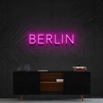 BERLIN LED-Neonschild Wohnzimmer Büro
