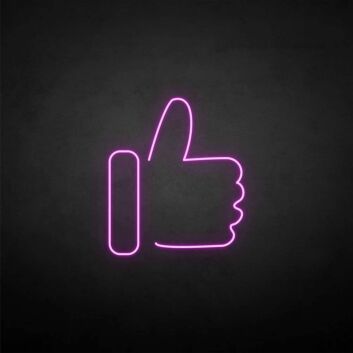 Daumen hoch Symbol LED-Neonschild für Wohnzimmer Büro