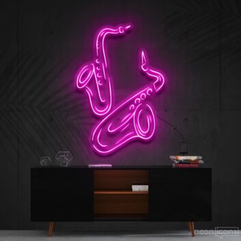Saxophon LED-Neonschild für Wohnzimmer Musikbar