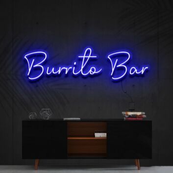 Burrito Bar LED-Neonschild für Restaurant und Bar