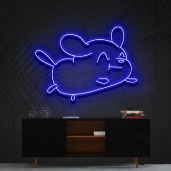 Springender Cartoon-Hund LED-Neonschild