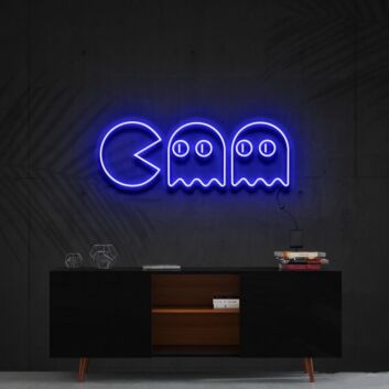 Pac-Man und Geister LED-Neonschild Gamingzimmer Wohnzimmer