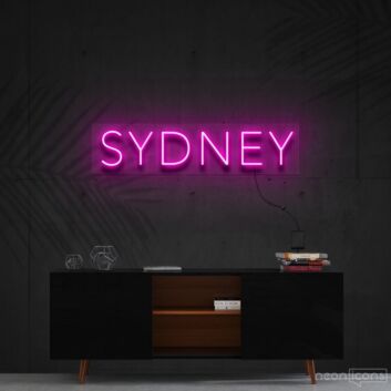 SYDNEY LED-Neonschild Wohnzimmer Büro
