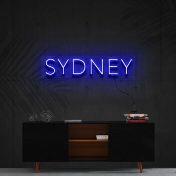 SYDNEY LED-Neonschild Wohnzimmer Büro