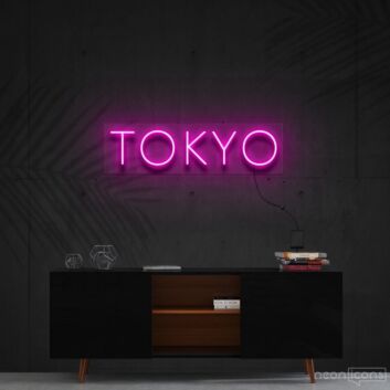 TOKYO LED-Neonschild für Wohnzimmer Büro