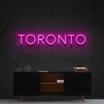 TORONTO LED-Neonschild Wohnzimmer Büro