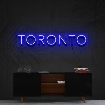 TORONTO LED-Neonschild Wohnzimmer Büro
