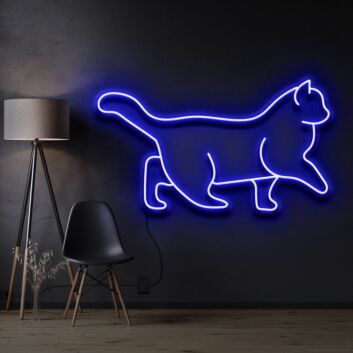 gehende Katze LED-Neonschild Wohnzimmer Schlafzimmer