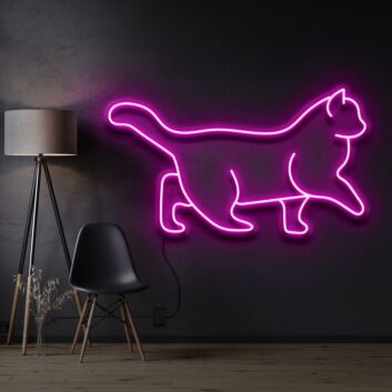 gehende Katze LED-Neonschild Wohnzimmer Schlafzimmer