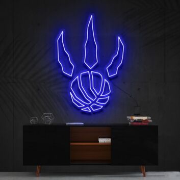 Basketball mit Krallen LED-Neonschild für Wohnzimmer Sportbar