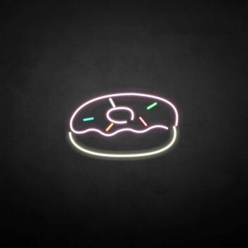 Donut mit Zuckerguss LED-Neonschild für Café und Bäckerei