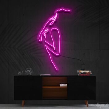 Abstrakte Frauenfigur LED-Neonschild Wohnzimmer Atelier