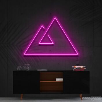 Bergsymbol LED-Neonschild Wohnzimmer Büro