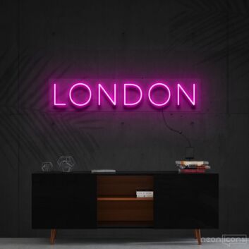 LONDON LED-Neonschild Wohnzimmer Büro