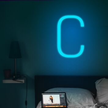 Buchstabe C LED Neonschild für Schlafzimmer