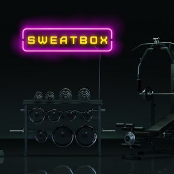 SWEATBOX LED-Neonschild für Fitnessstudio und Homegym