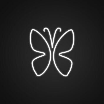 Schmetterling LED-Neonschild für Wohnzimmer oder Schlafzimmer